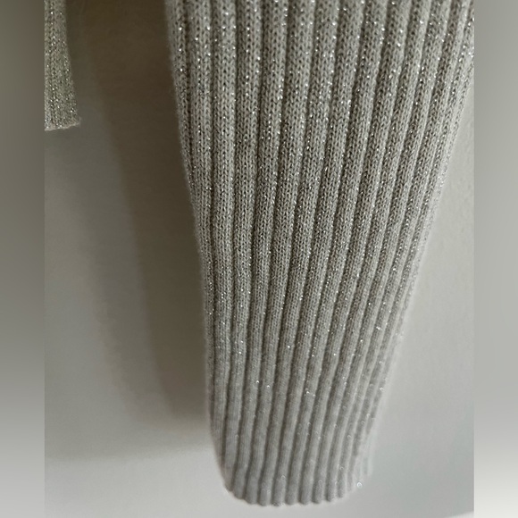 Gap Metallic V-neck Ribbed Cardigan Size XS NWOT - Picture 7 of 15